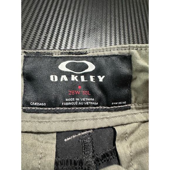 Oakley Performance Pants Nylon Flex Fit Black Size 28x28 Split Hem Womens - Picture 3 of 13